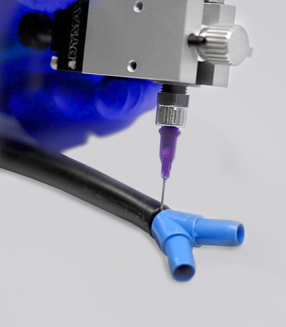 Hybrid Light Curable Adhesive Applied To Substrates With Dymax 455 Dispensing Valve