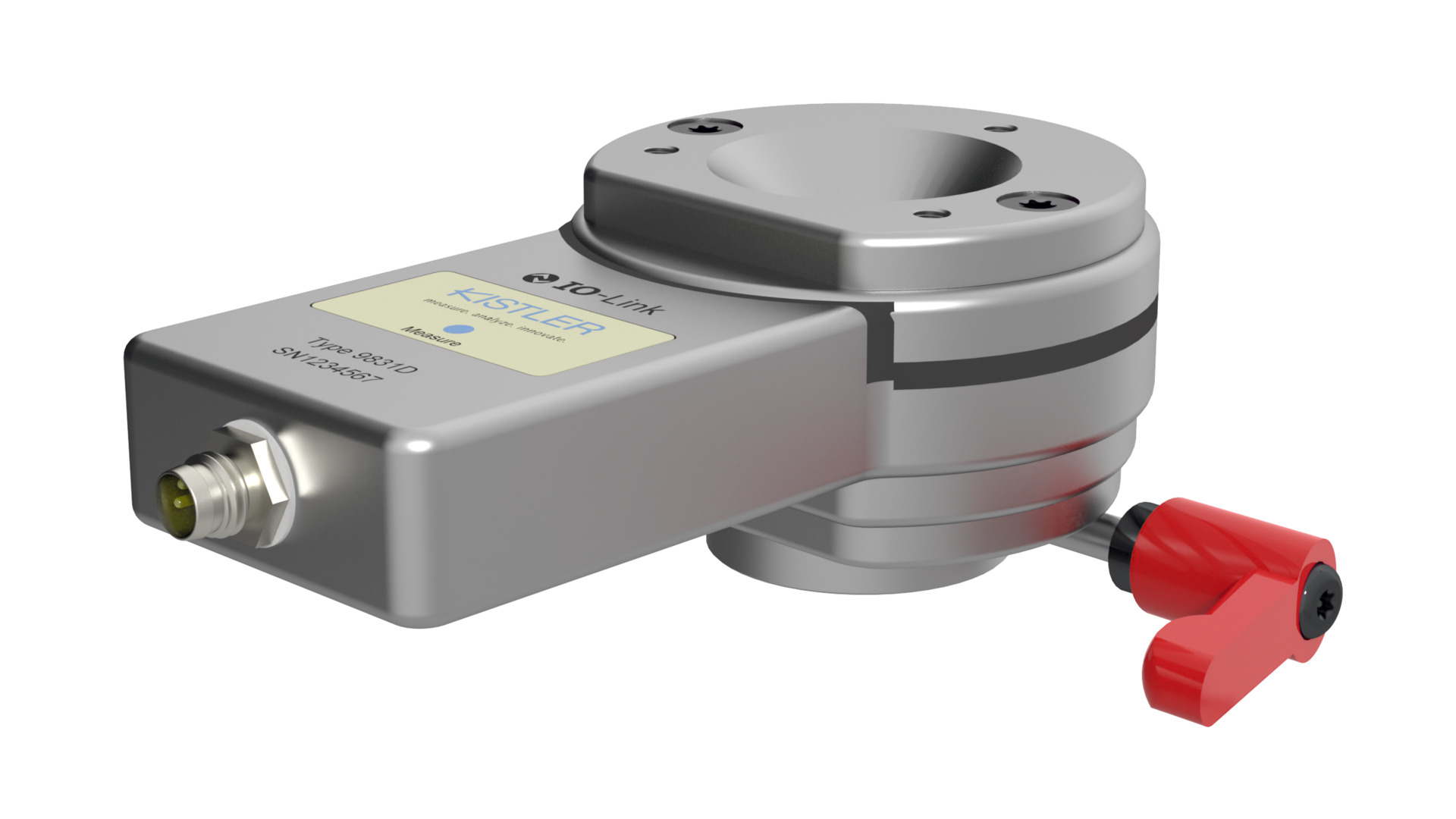 Kistler's new Type 9831D welding force calibration transmitter for robotic welding guns offers new functions as well as a digital IO-Link interface for Industry 4.0 as an option.