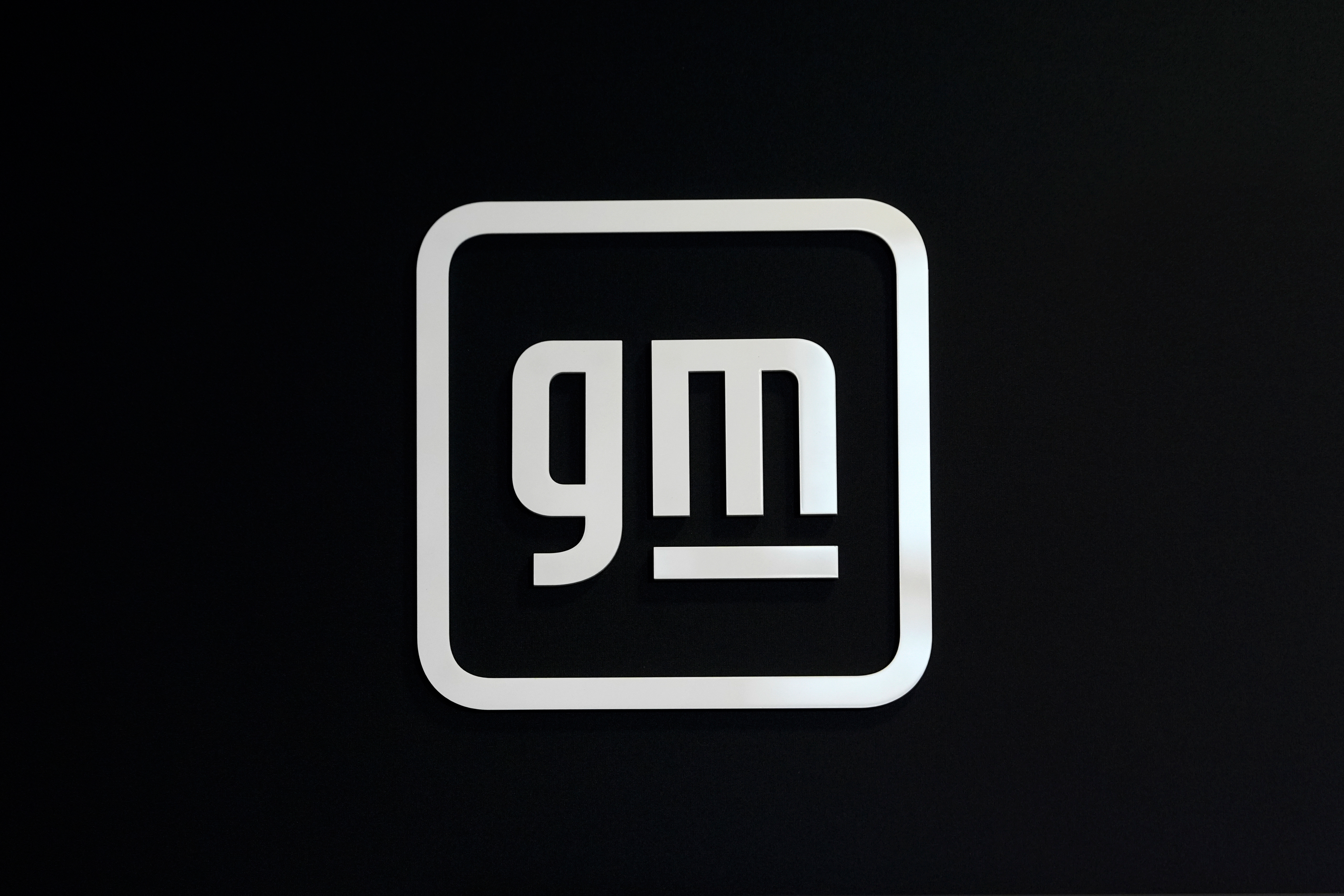 A General Motors logo is shown April 24, 2024, in Detroit.
