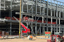 A factory building is under construction at Hyundai's first U.S. plant for manufacturing electric vehicles, Oct. 25, 2023, in Ellabell, Ga.