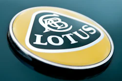 Lotus Logo on Lotus Elise Sports Car.
