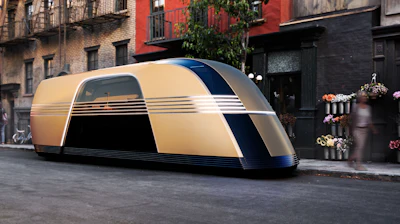 The Robovan concept could provide autonomous transport for groups or goods.