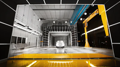 The Stellantis wind tunnel.