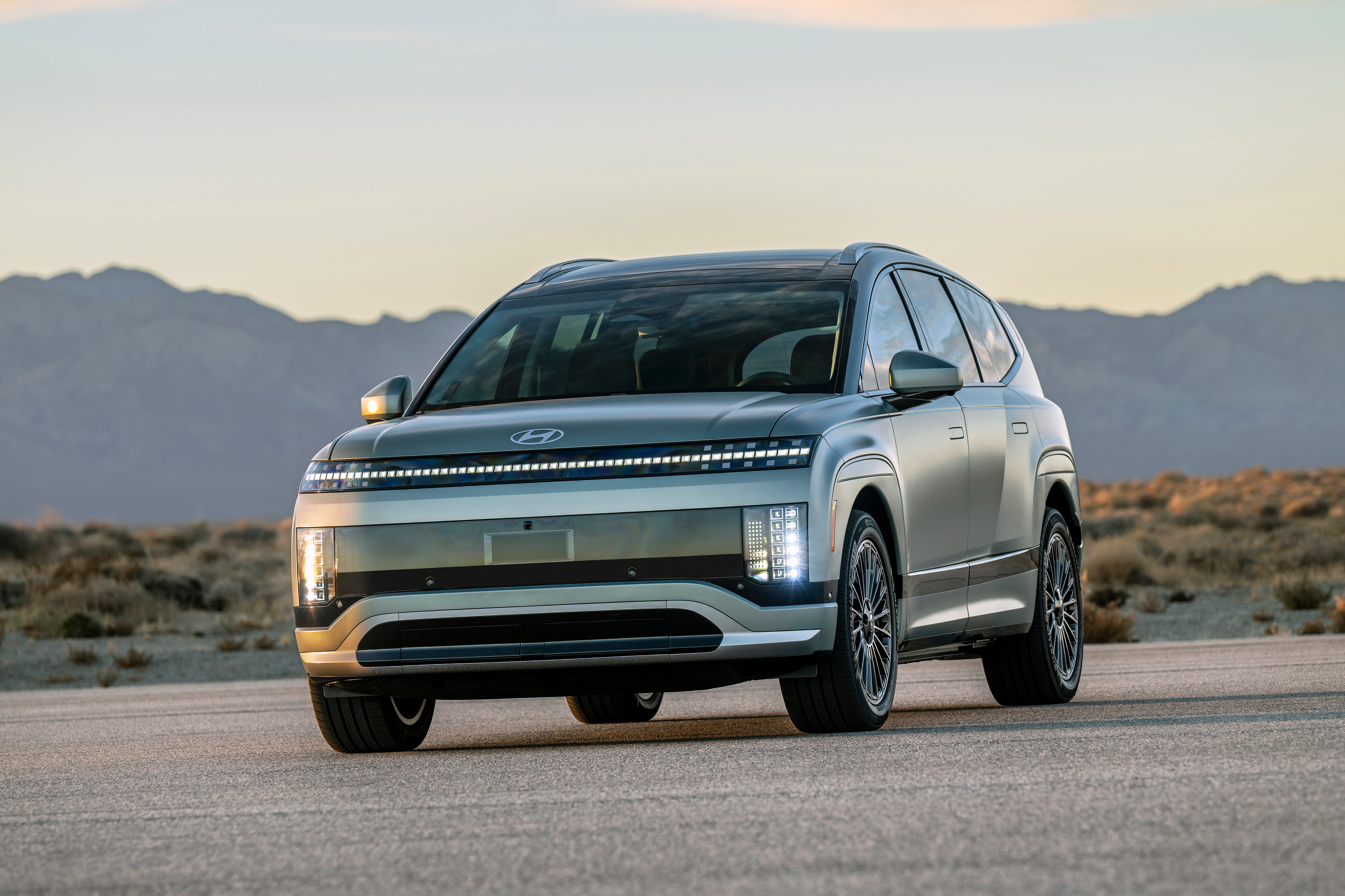 This undated photo provided by Hyundai shows the 2026 IONIQ 9 electric SUV.