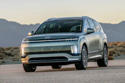 This undated photo provided by Hyundai shows the 2026 IONIQ 9 electric SUV.