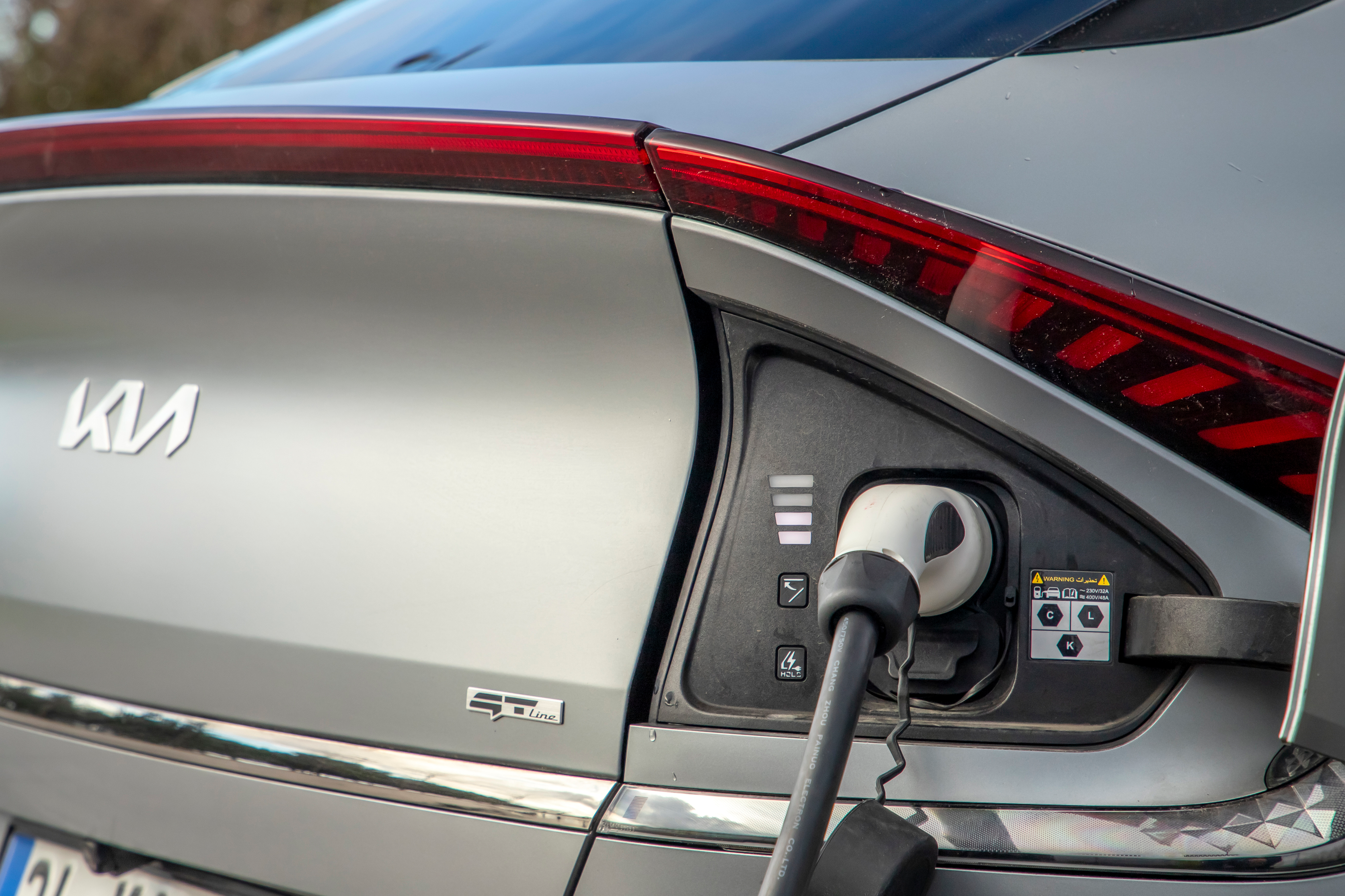The Kia EV6 SUV under recall.