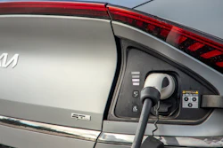 The Kia EV6 SUV under recall.