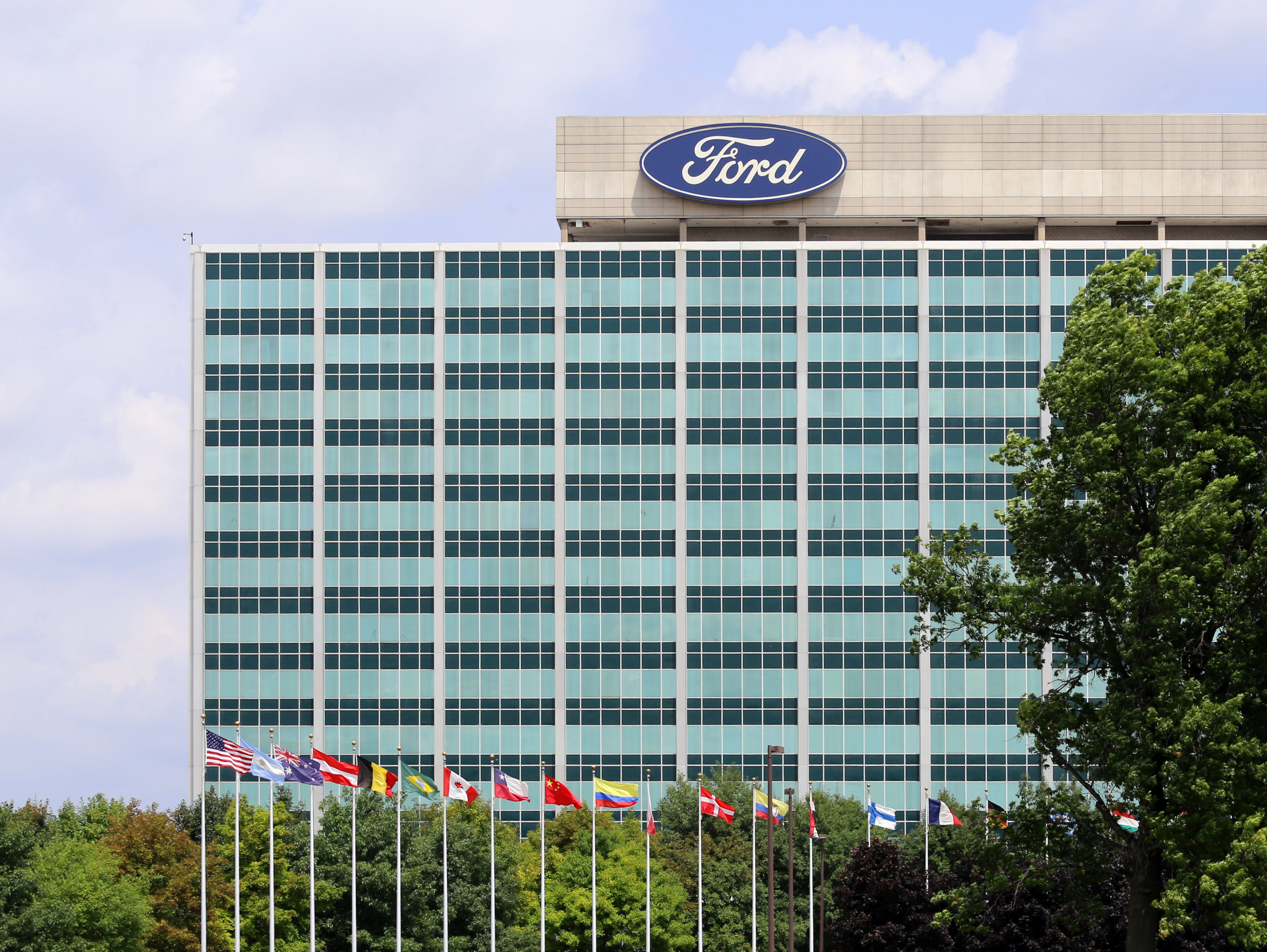 The Ford World Headquarters in Dearborn, Michigan.