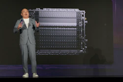 Gao Huan, CTO of CATL's China E-car Business, introduces the latest Freevoy Super Hybrid Battery from Chinese battery manufacturer Contemporary Amperex Technology (CATL) during a launch event in Beijing, Thursday, Oct. 24, 2024.
