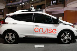 Cruise AV, General Motor's autonomous electric Bolt EV, is seen on Jan. 16, 2019, in Detroit.