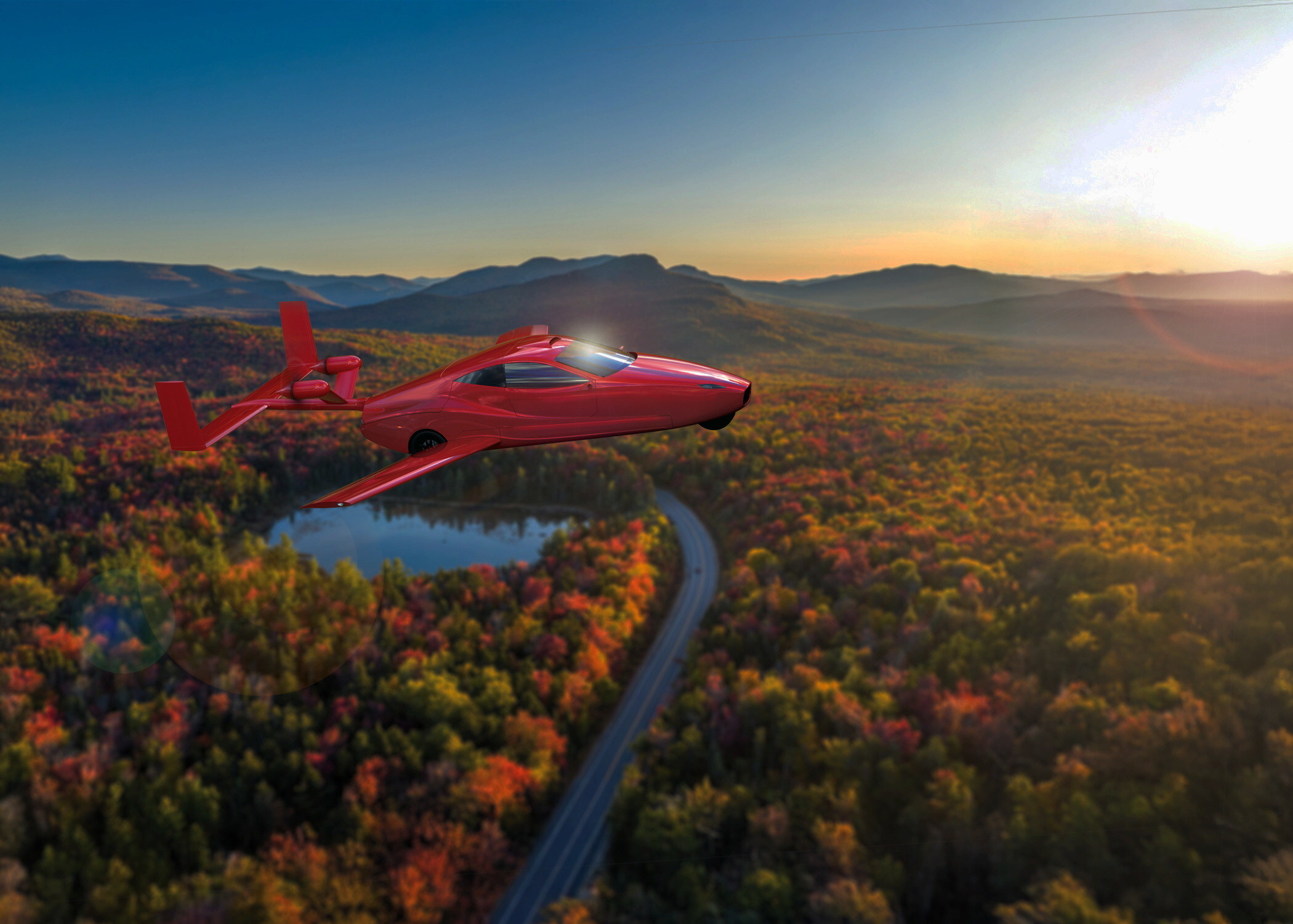 Samson Sky's Switchblade Flying Sports Car.
