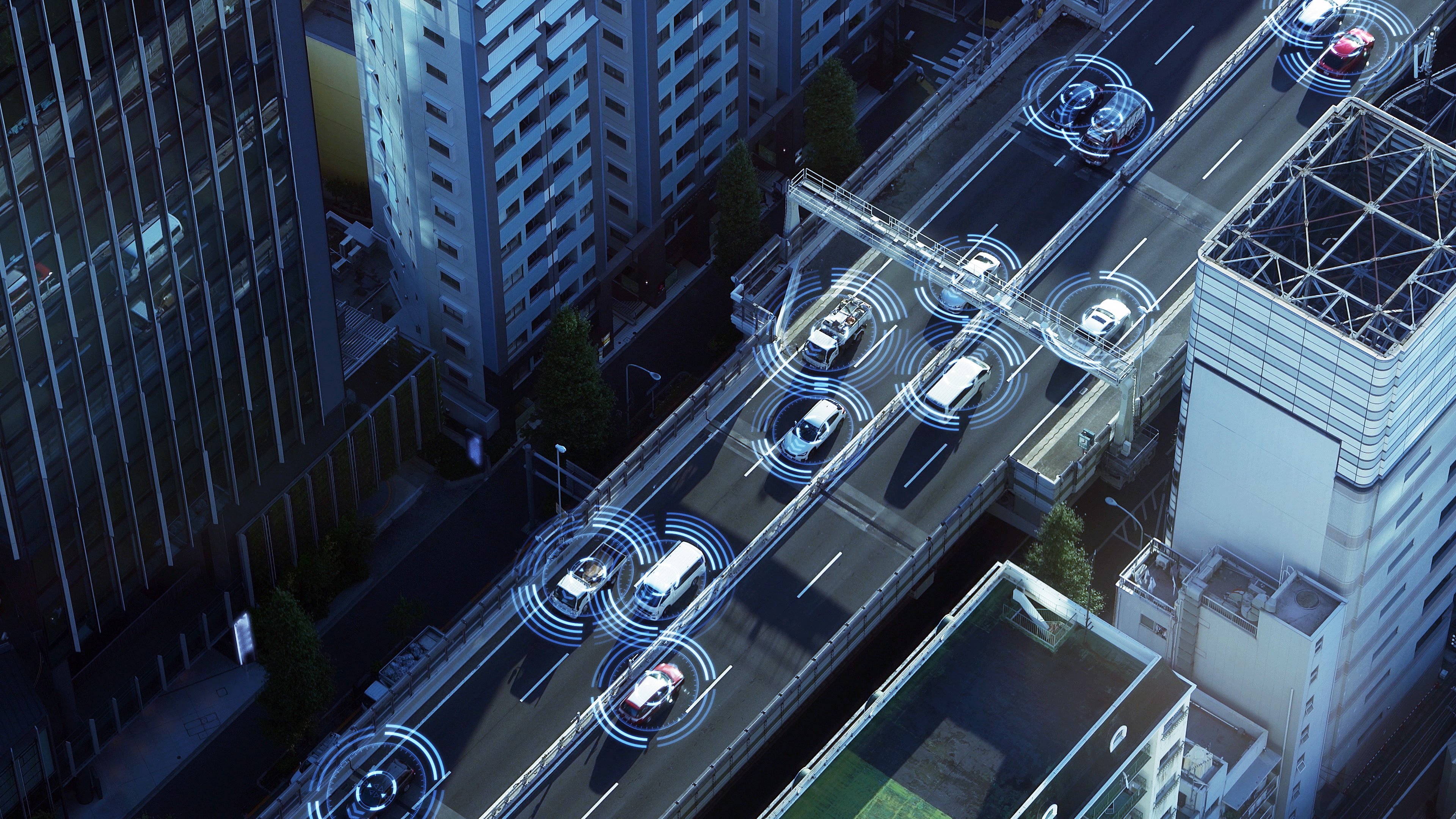 A 3D autonomous vehicle map.