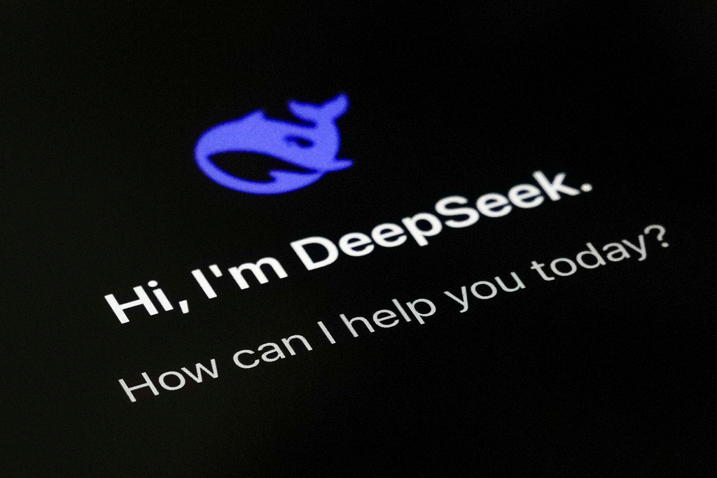 The smartphone apps DeepSeek page is seen on a smartphone screen in Beijing, Tuesday, Jan. 28, 2025.