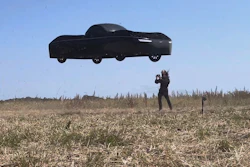 Jim Dukhovny CEO of Alef near the flying car during a flight test.