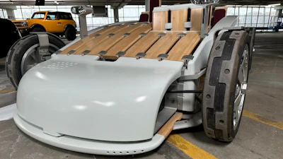 A 2002 Ford MA concept vehicle, part of Ford Motor Co.'s Heritage Fleet, is on display Wednesday, March 12, 2025, in Dearborn, Mich.