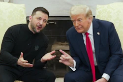 President Donald Trump, right, meets with Ukrainian President Volodymyr Zelenskyy in the Oval Office at the White House, Feb. 28, 2025, in Washington.