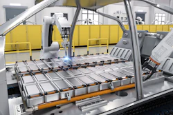 Rendering of an autonomous EV battery factory.
