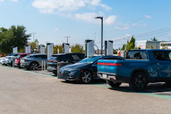 An Electrify America Charging Station in Austin, Texas in September 2023.