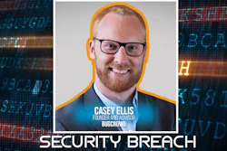 Casey Ellis, Bugcrowd founder, smiling in professional headshot with digital security background