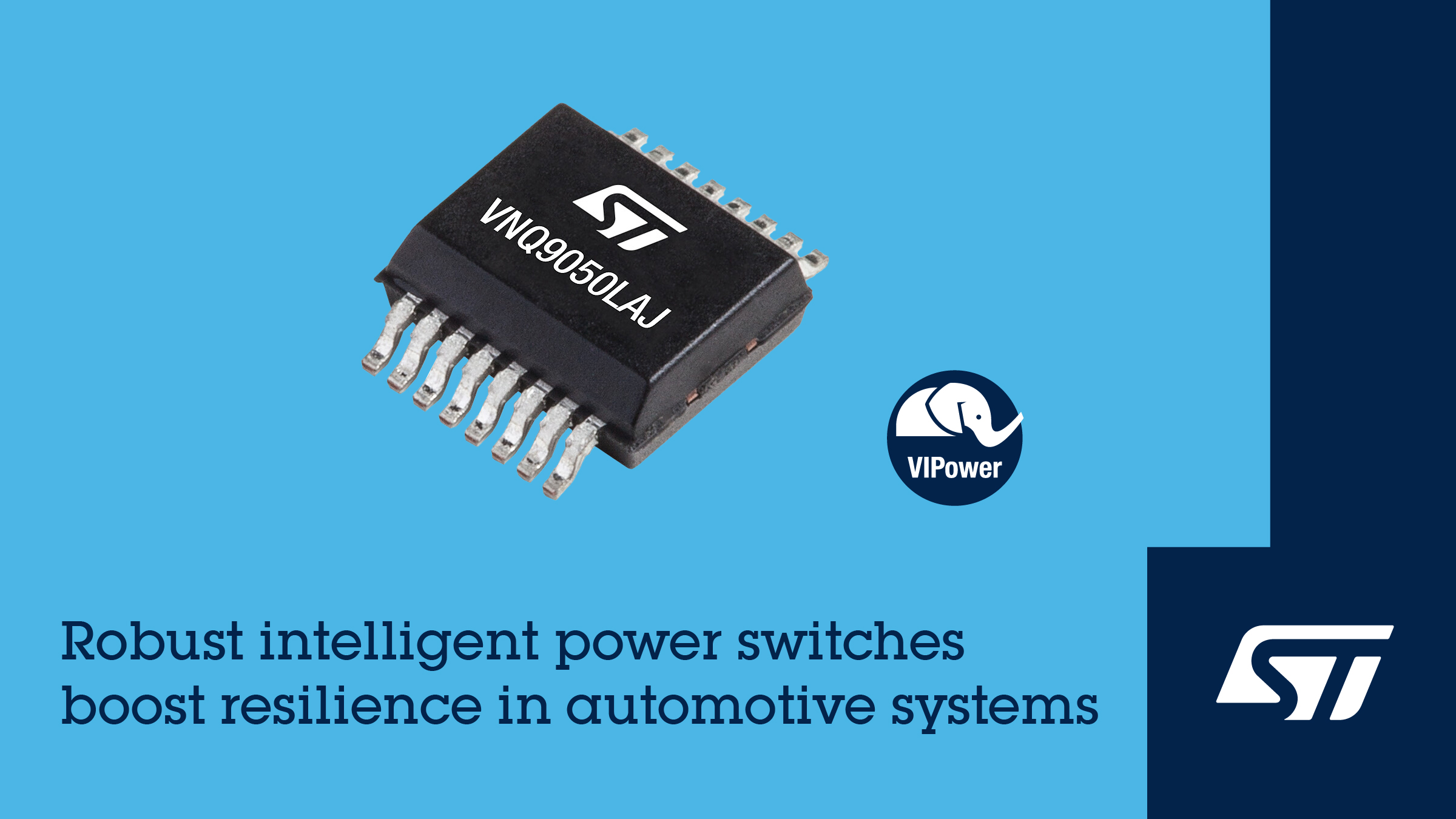 STMicroelectronics VIPower intelligent automotive semiconductor chip