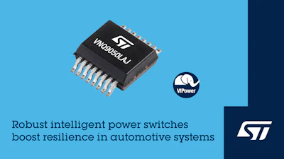 STMicroelectronics VIPower intelligent automotive semiconductor chip