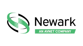 Newark Avnet Company logo with green and black circular design