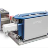 Coperion industrial processing machine with blue frame and gray hopper component