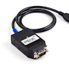 PEAK USB to serial adapter cable with black connector and blue strain relief