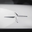 Lincoln luxury automotive brand star logo in silver metallic finish