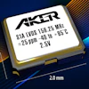 Aker STA LVDS 158.25 MHz oscillator component with 1.6mm height and 2.0mm width specifications