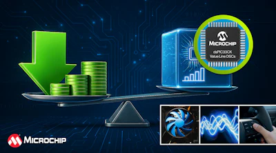 Microchip dsPIC33CK Value Line DSCs balance cost reduction against performance improvement in embedded systems applications.