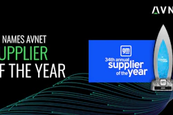 GM Names AVNET Supplier of the Year award announcement with trophy and 34th annual award display