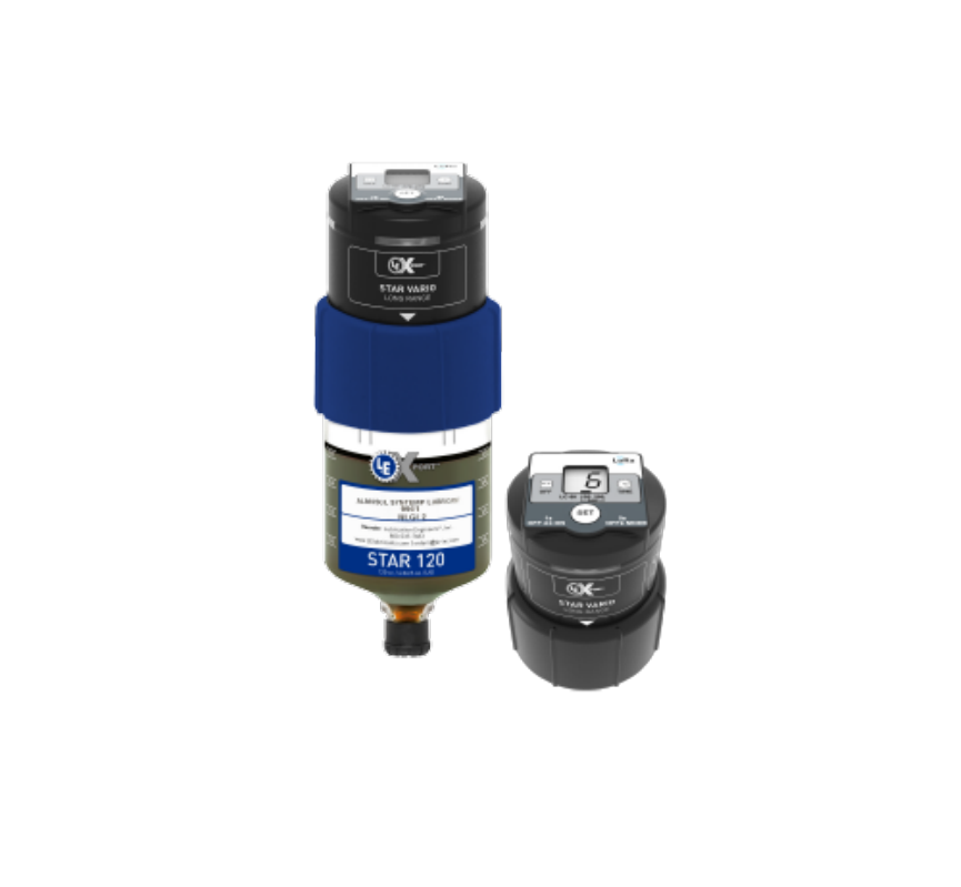 Star Valve STAR 120 water filter system with blue cylindrical tank and black spherical pressure vessel