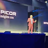 EPICOR Insights 2026 conference presentation with speaker on stage