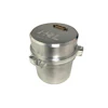 Cylindrical metal component with KZIL branding and connector port on top