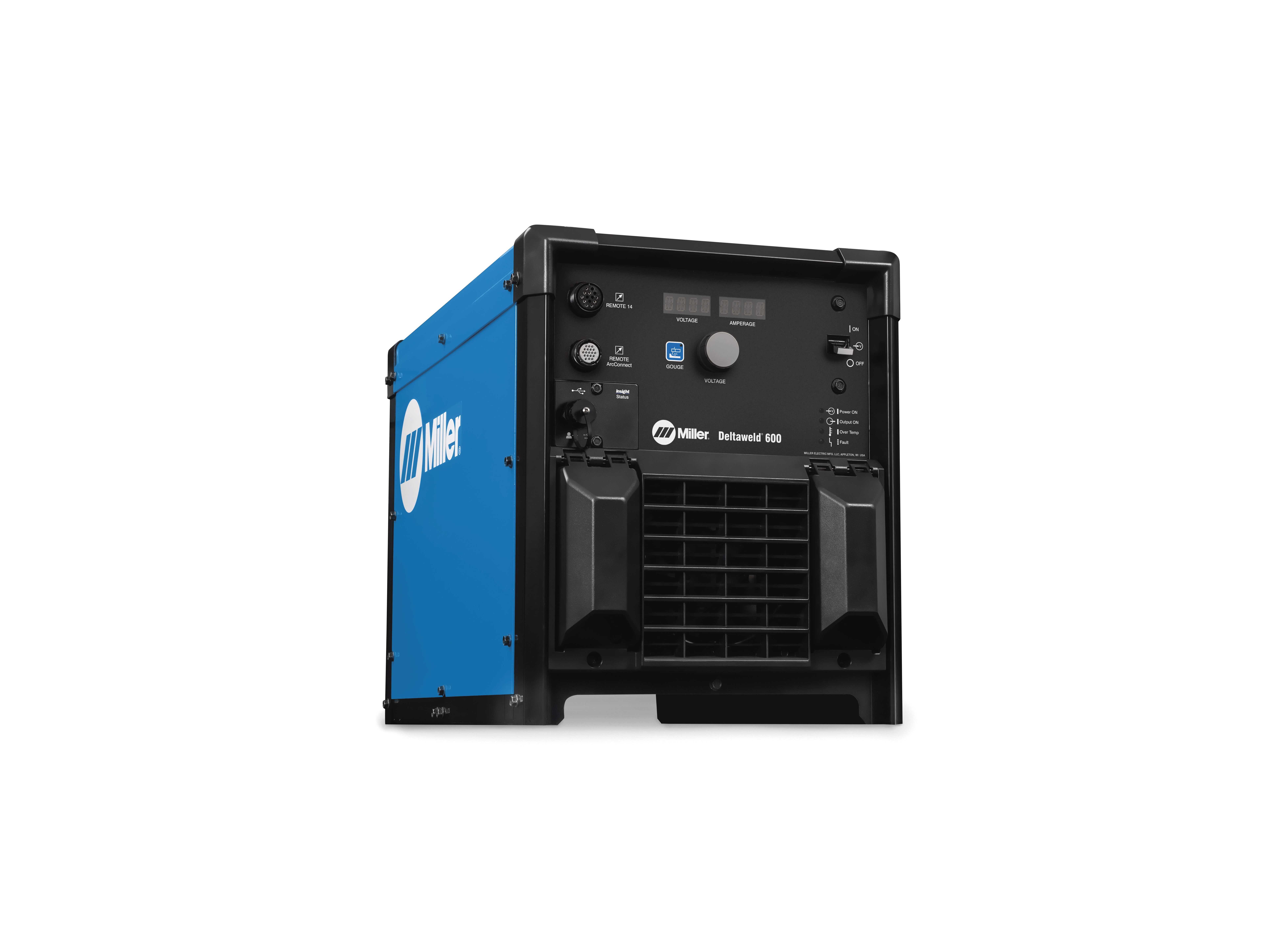 Miller Bobcat 260 portable welding machine with blue exterior and black control panel