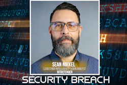 Sean Nikkel, Lead Cyber Intelligence Fusion Analyst at BitDefender, with security breach notification overlay and digital code background