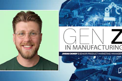 Josiah Bondy, Senior Product Marketing Manager at MITER, featured in Gen Z in Manufacturing promotional graphic