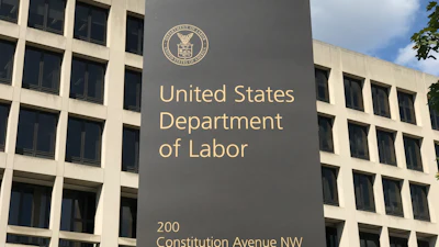 Frances Perkins Building sign for U.S. Department of Labor at 200 Constitution Avenue NW