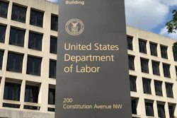 Frances Perkins Building sign for U.S. Department of Labor at 200 Constitution Avenue NW