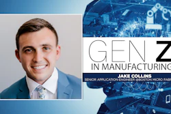 Jake Collins, Senior Application Engineer at Boston Micro Fabrication, featured in Gen Z in Manufacturing profile