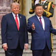 President Donald Trump at a welcome ceremony with China President Xi Jinping at the Great Hall of the People, Beijing, May 14, 2026.