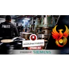 Police raid manufacturing facility with Today in Manufacturing Episode 287 badge and phoenix logo, sponsored by Siemens