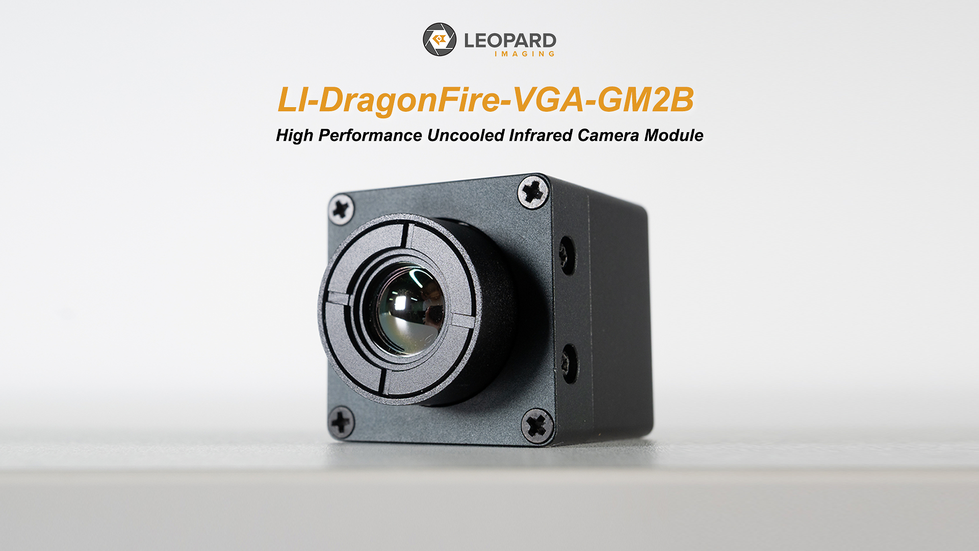 LEOPARD LI-DragonFire-VGA-GM2B high performance uncooled infrared camera module with metallic lens housing