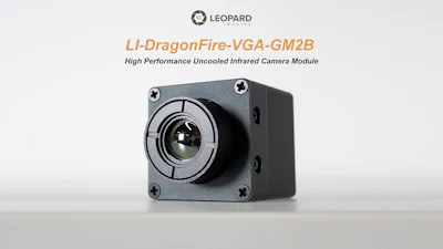 LEOPARD LI-DragonFire-VGA-GM2B high performance uncooled infrared camera module with metallic lens housing